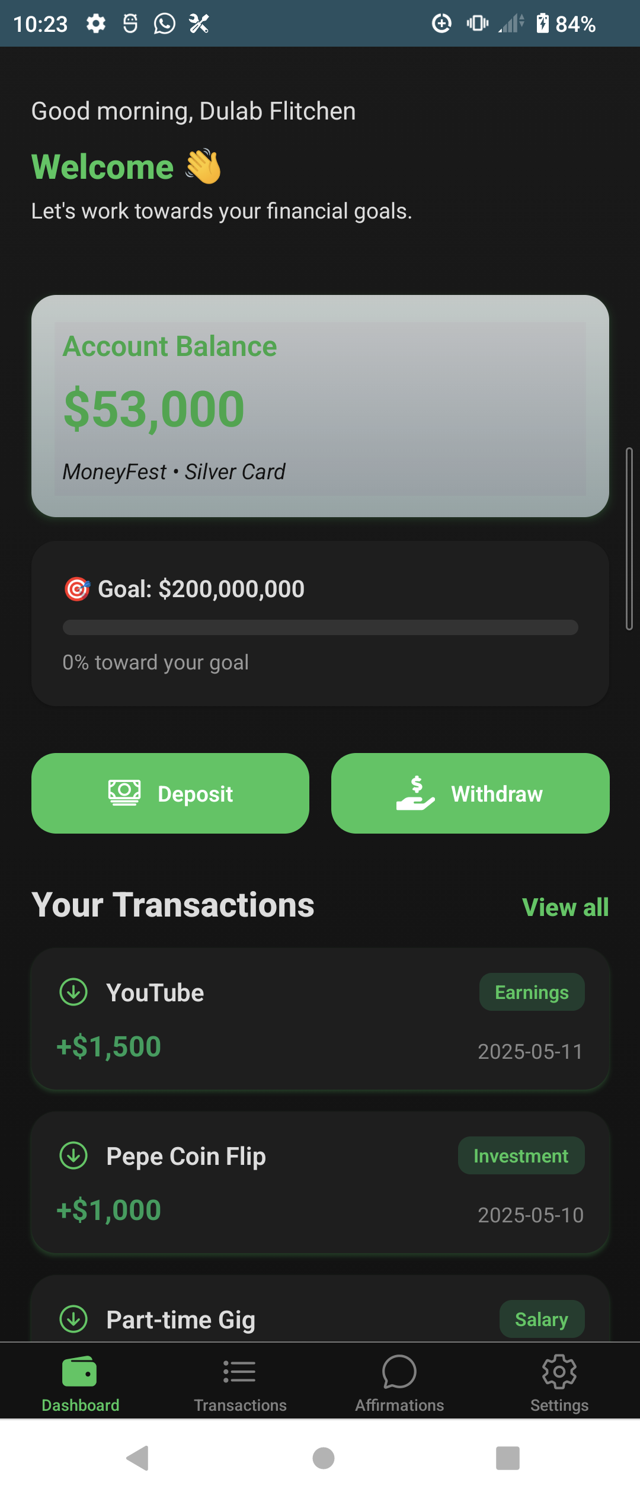 MoneyFest App Preview